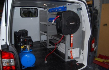 VQuip - Van Transforming Vehicles | Service Van - Compressor